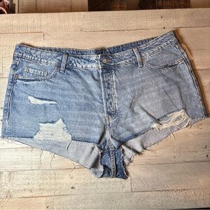 NWT Old Navy Women’s 20 High Rise OG Straight Jean Shorts Secret Smooth Pockets